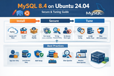 How to Install, Secure, and Tune MySQL 8.4 on Ubuntu 24.04 for Apache Event MPM and PHP-FPM