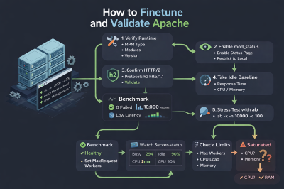 How to Finetune Apache and Prove It Works: A Real-World Guide to Testing Performance, Concurrency, HTTP/2, Memory, CPU, and Security