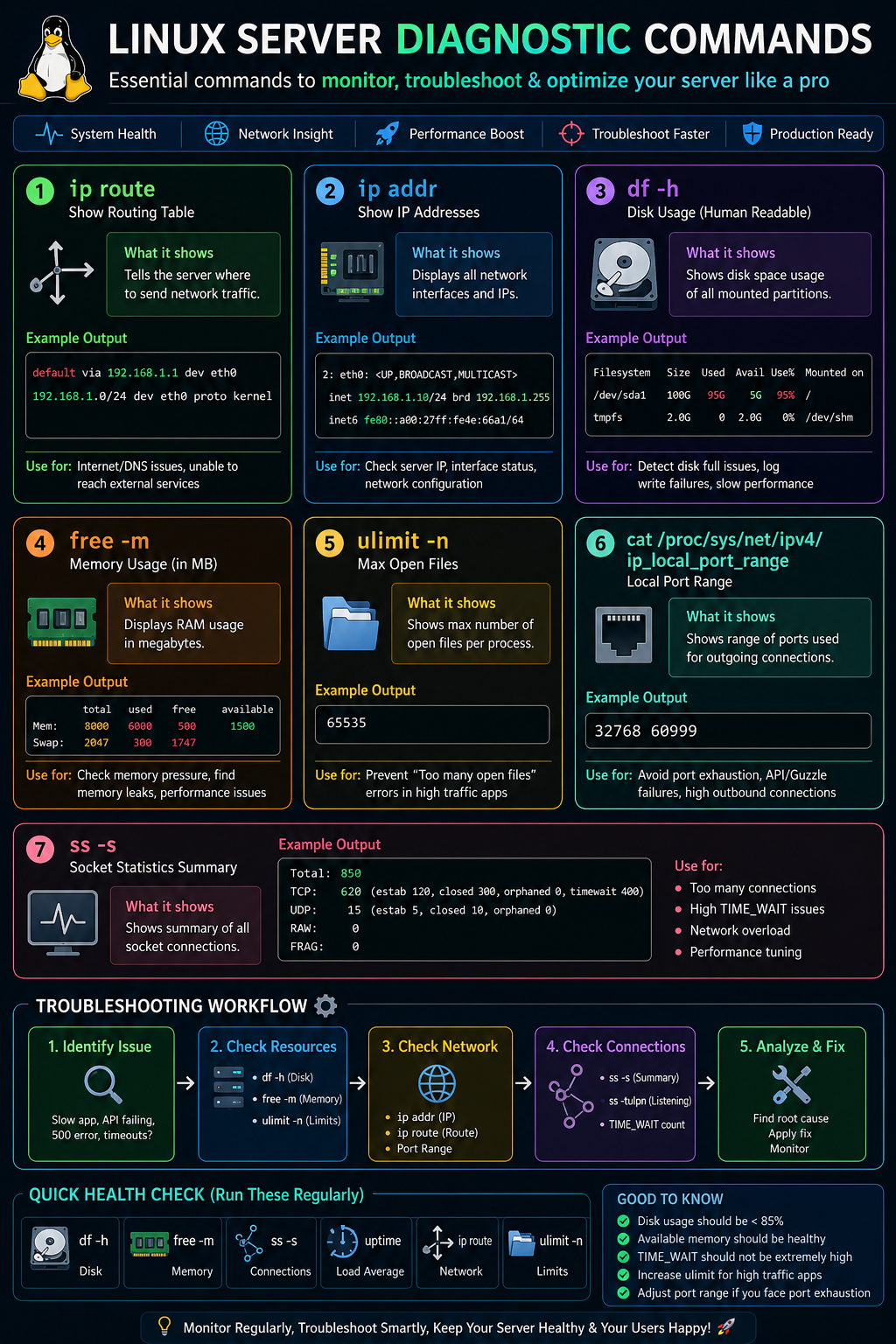 Linux Server Diagnostic Commands: Complete Guide for Performance ...